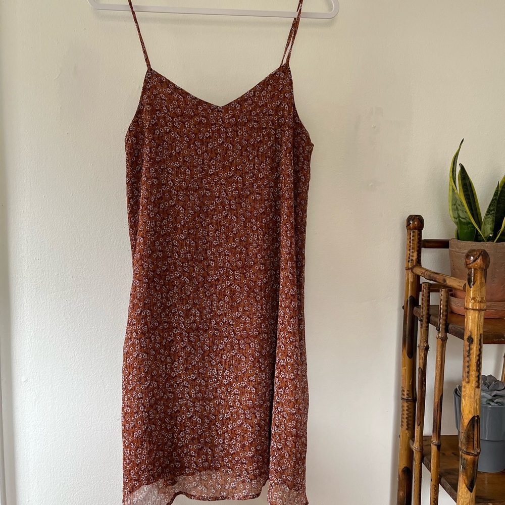 Mudd Spaghetti Strap Floral Midi Dress